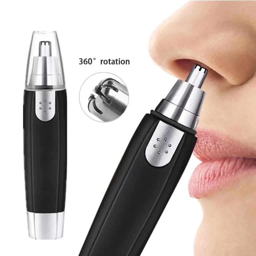 3-in-1 Nose Ear &Eyebrow Trimmer Rechargeable Electric Facial Hair Shaver Unisex